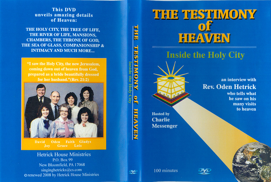 Testimony of Heaven DVD
